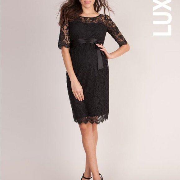 seraphine luxe lace dress Seraphine Lace Maxi Dress in Ivory